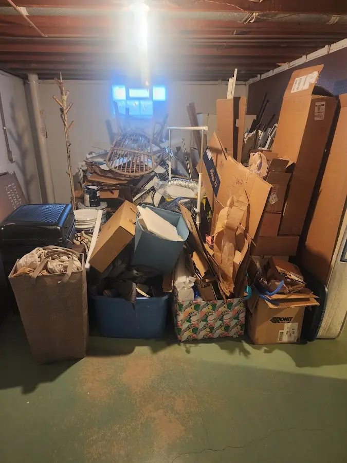 Roll-off dumpster container at job site for 2 Yard Dumpster Rental in Ketchikan